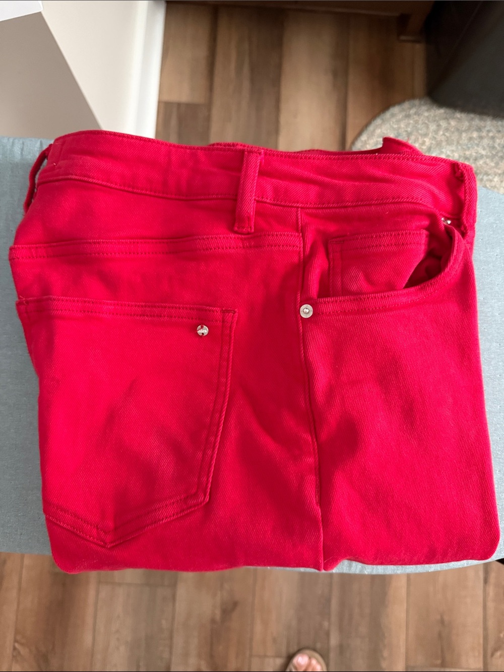 Women’s Red Boot Cut Stretch Jeans